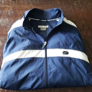 Nike lightweight windbreaker blue/white